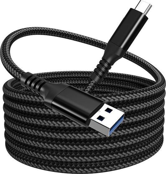 USB-A - USB-C latauskaapeli, 5m